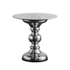 Alev Round Side Table in Golden/Silver