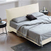 Alden Suede Fabric Modern Upholstery Headboard Bed Frame