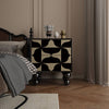 Deven Simple Wood Storage Bedside Table