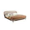 Beenle Cotton Linen/Microfiber Leather Minimalist Modern Bed