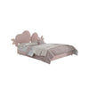 Burgess Velvet Luxury Heart-Shaped Cute Bed Frame