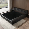 Bernadette Calf Leather/Microfiber Leather Minimalist Bed