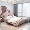 Burgess Velvet Luxury Heart-Shaped Cute Bed Frame