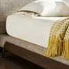 Beenle Cotton Linen/Microfiber Leather Minimalist Modern Bed