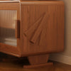 Erasmus Solid Wood Creative Robot Bedside Table