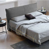 Alden Suede Fabric Modern Upholstery Headboard Bed Frame