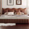 Bentley Calf Leather Luxury Wavy Cloud Minimalist Bed