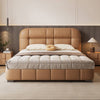 Bubles Calf Leather Minimalist Puffs Modern Bed