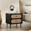 Eoin Vintage Rattan Bedside Table