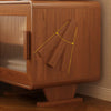 Erasmus Solid Wood Creative Robot Bedside Table