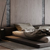 Brook Suede Fabric Wabi-Sabi Minimalist Tatami Bed Frame