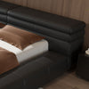 Bernadette Calf Leather/Microfiber Leather Minimalist Bed