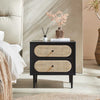 Eoin Vintage Rattan Bedside Table