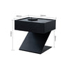 Diego Minimalist Steel Floating Side Table