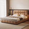 Bubles Calf Leather Minimalist Puffs Modern Bed