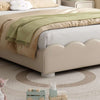 Blithe Microfiber Leather Cute Bear Soft Headboard Bed