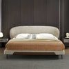 Beenle Cotton Linen/Microfiber Leather Minimalist Modern Bed