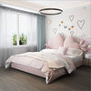 Burgess Velvet Luxury Heart-Shaped Cute Bed Frame