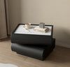 Cole Simple Style Rotating White Bedside Table