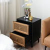 Edmond Vintage Rattan Side Table