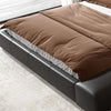 Bernadette Calf Leather/Microfiber Leather Minimalist Bed