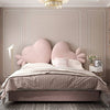 Burgess Velvet Luxury Heart-Shaped Cute Bed Frame