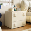 Ezra Solid Wood White Bedside Table