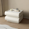 Cole Simple Style Rotating White Bedside Table