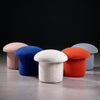 Donna Boucle Mushroom Shape Ottoman Cute Footstool in Multi-color