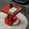 Achava Red Wood Round/Square Side Table