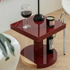 Achava Red Wood Round/Square Side Table