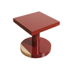 Achava Red Wood Round/Square Side Table