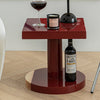 Achava Red Wood Round/Square Side Table