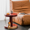 Achava Red Wood Round/Square Side Table