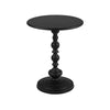 Addi Black/White Iron Round Side Table