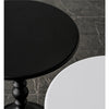 Addi Black/White Iron Round Side Table