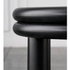 Adiel Black Iron Round Side Table Storage End Table