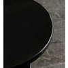 Adley Black Contemporary Round Side Table