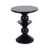 Adley Black Contemporary Round Side Table