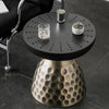 Afon Round Modern Side Table Storage End Table