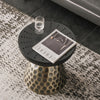 Afon Round Modern Side Table Storage End Table