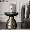 Afon Round Modern Side Table Storage End Table