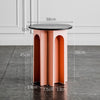 Aiden Round Side Table in Multi-colors