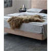 Alden Suede Fabric Modern Upholstery Headboard Bed Frame