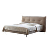 Allaun Suede Fabric Modern Upholstery Headboard Bed Frame