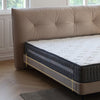 Allaun Suede Fabric Modern Upholstery Headboard Bed Frame