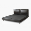 Allison Microfiber Leather Modern Simple Bed Frame with Back Cushions