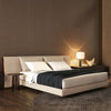 Anstice Boucle Fabric Modern Wide Headboard Luxury Bed Frame