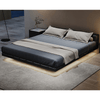 Ashlee Technical Fabric Modern Floating Bed Frame