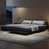 Ashlee Technical Fabric Modern Floating Bed Frame